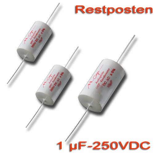 1,0 µF MCAP Folienkondensator - 250 VDC (Restposten)